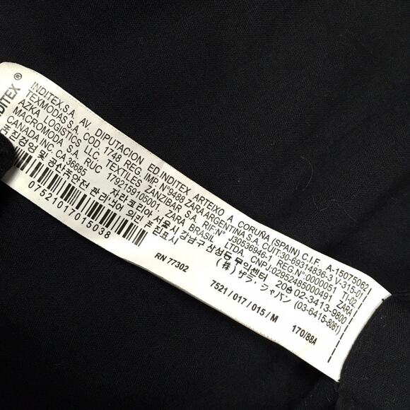 Zara Trafalulc Jacket Multi-Color Beaded Patchwork 3/4 Sleeve Cotton Women's M - Picture 11 of 14